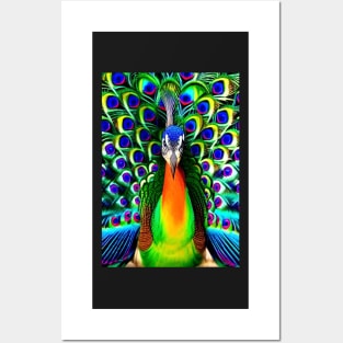 COLORFUL AND STUNNING PEACOCK Posters and Art